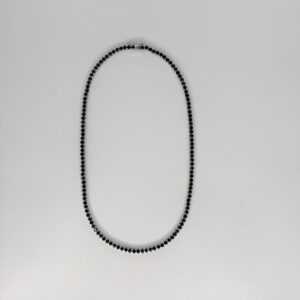 Riviera Necklace Black Zirconia in White Rhodium .